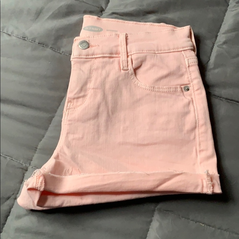 Pink Old Navy Boyfriend Shorts